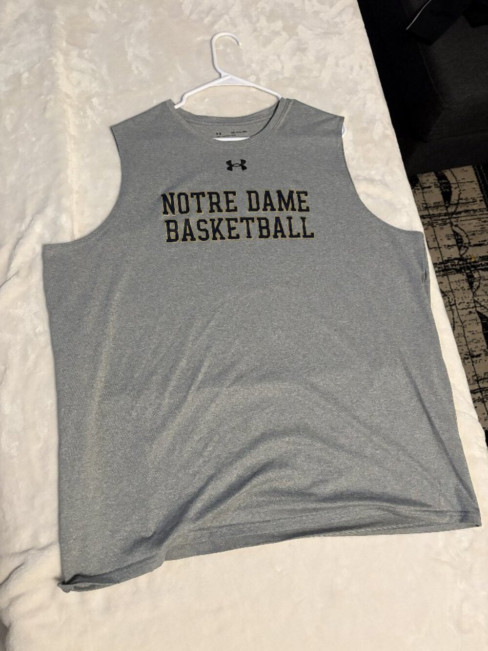 Under Armour Notre Dame Basketball Sleeveless Shirt Dri Fit XXL